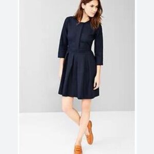 GAP Designed and Crafted Polka Dot Box-Pleat Lined Dress Size 0